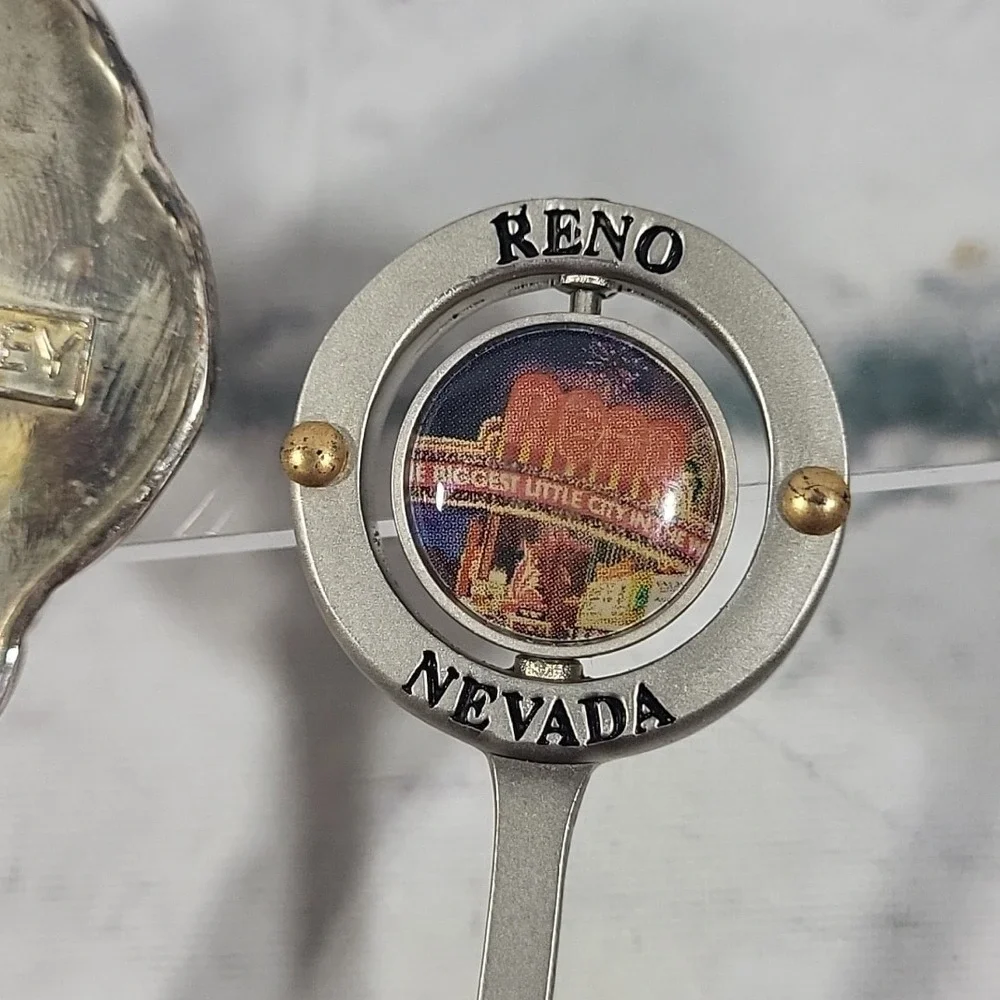 Vintage Souvenir Spoons Decorative Lot Of 3 Minnesota‎ Disneyland Reno Nevada